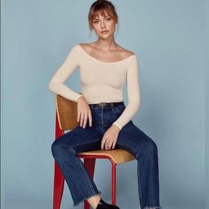 Reformation Layne Ribbed Top